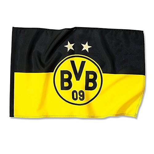 Borussia Dortmund Bvb 09 -  Hissfahne 2 Sterne