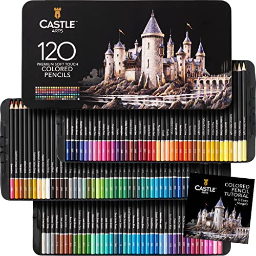 Castle Art Supplies -   120 Buntstifte Set