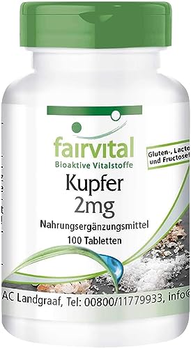 fairvital -  Kupfer Tabletten 2mg