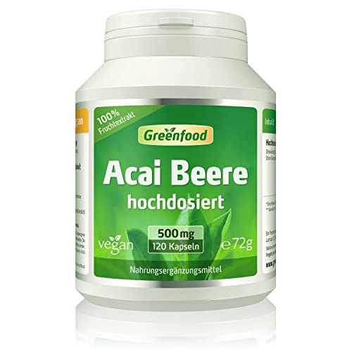 Greenfood Natural Products -  Acai Beere, 500 mg,