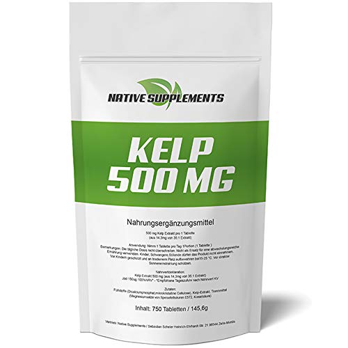 Native Supplements -  Kelp Tabletten 500mg