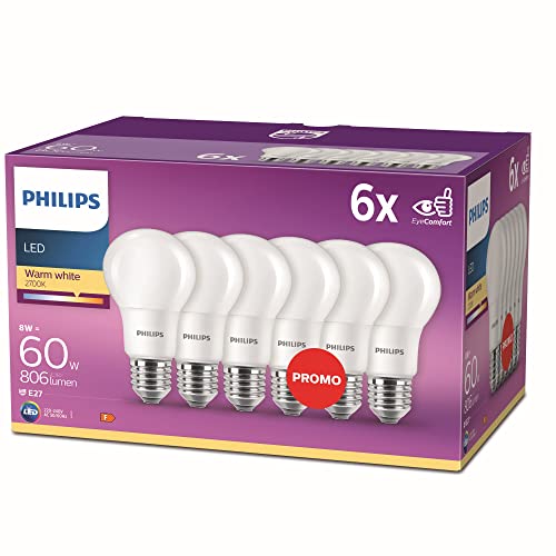 Philips -   Led Lampe 60W, E27,