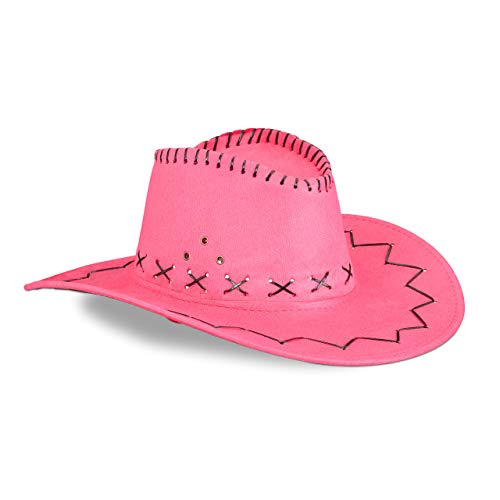 Relaxdays -  , pink Cowboyhut