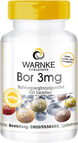 Warnke Gesundheitsprodukte -   Bor 3 mg, Boron 100